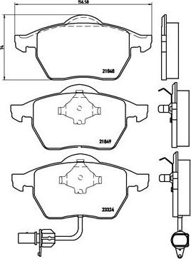 Brembo P 85 060 - Set placute frana,frana disc aaoparts.ro