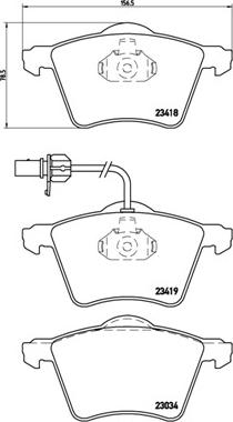 Brembo P 85 062 - Set placute frana,frana disc aaoparts.ro