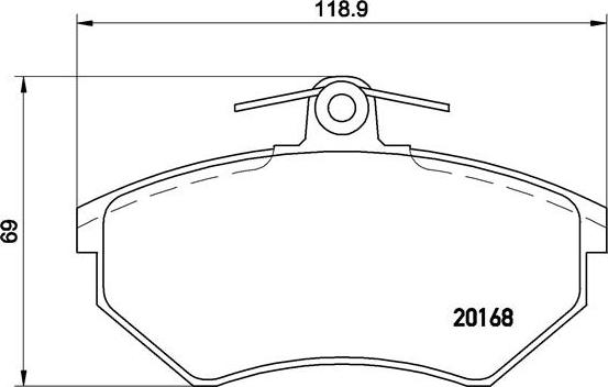 Brembo P 85 011 - Set placute frana,frana disc aaoparts.ro