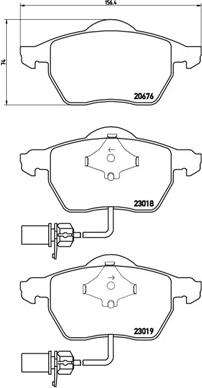 Brembo P 85 085X - Set placute frana,frana disc aaoparts.ro