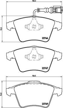 Brembo P 85 081 - Set placute frana,frana disc aaoparts.ro