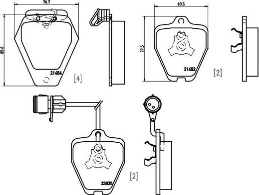 Brembo P 85 038 - Set placute frana,frana disc aaoparts.ro