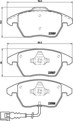 Brembo P 85 075X - Set placute frana,frana disc aaoparts.ro