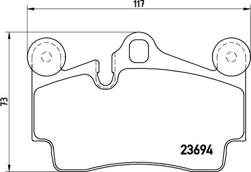 Brembo P 85 070 - Set placute frana,frana disc aaoparts.ro