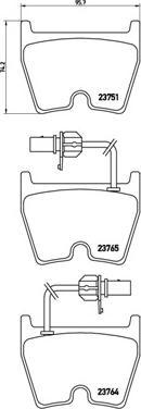 Brembo P 85 078 - Set placute frana,frana disc aaoparts.ro