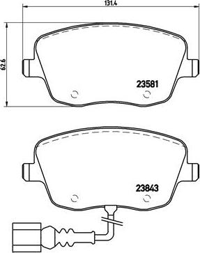 Brembo P 85 077 - Set placute frana,frana disc aaoparts.ro