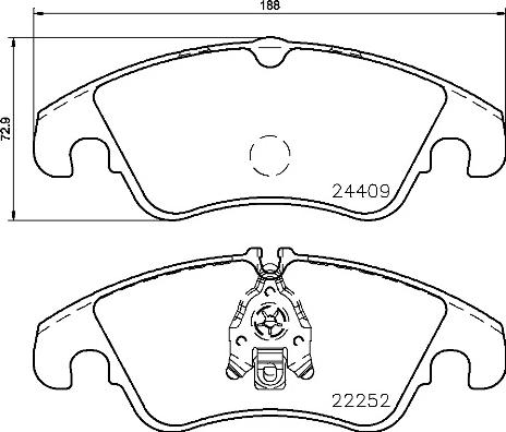 Brembo P 85 145 - Set placute frana,frana disc aaoparts.ro