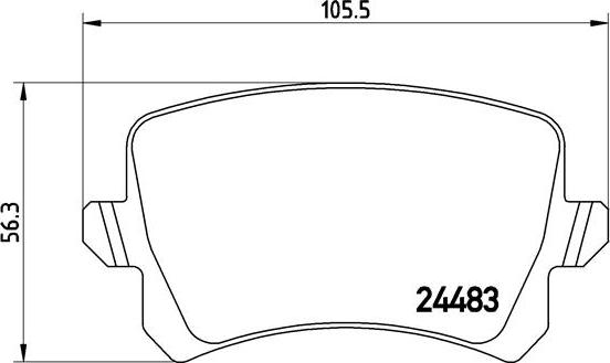 Brembo P 85 109X - Set placute frana,frana disc aaoparts.ro