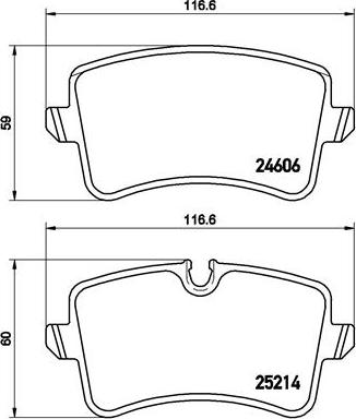 Brembo P 85 119 - Set placute frana,frana disc aaoparts.ro