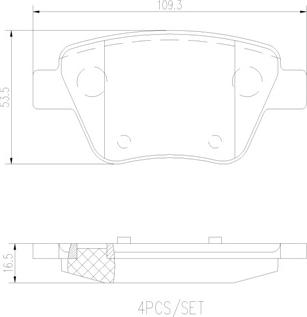 Brembo P85114N - Set placute frana,frana disc aaoparts.ro