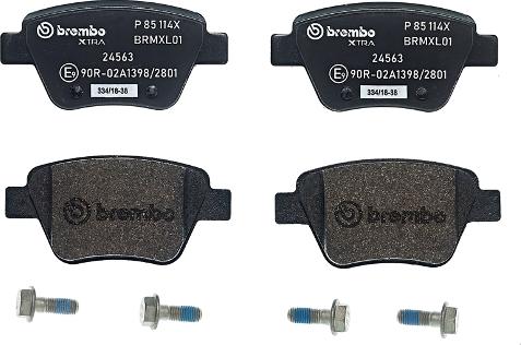 Brembo P 85 114X - Set placute frana,frana disc aaoparts.ro