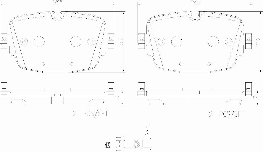 Brembo P85180N - Set placute frana,frana disc aaoparts.ro