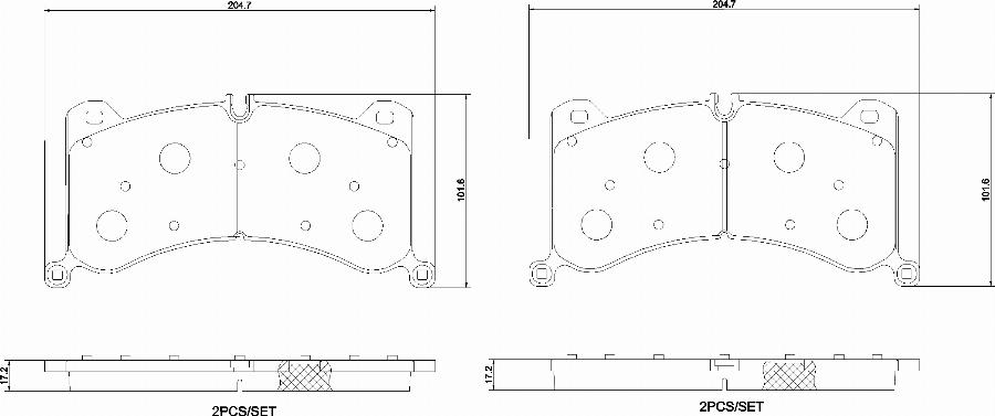 Brembo P85183N - Set placute frana,frana disc aaoparts.ro