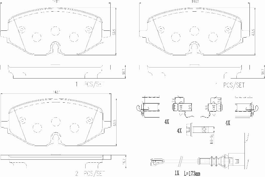Brembo P85182N - Set placute frana,frana disc aaoparts.ro