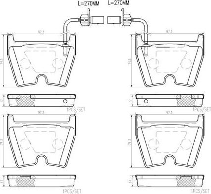 Brembo P85132N - Set placute frana,frana disc aaoparts.ro