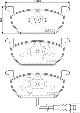 Brembo P 85 137 - Set placute frana,frana disc aaoparts.ro