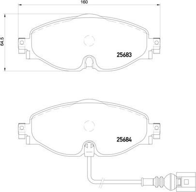 Brembo P 85 126X - Set placute frana,frana disc aaoparts.ro