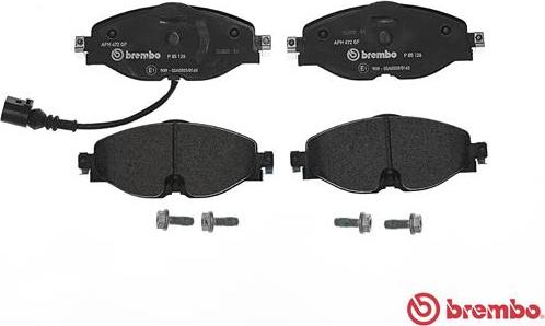 Brembo P 85 126 - Set placute frana,frana disc aaoparts.ro