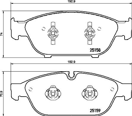 Brembo P 85 127 - Set placute frana,frana disc aaoparts.ro