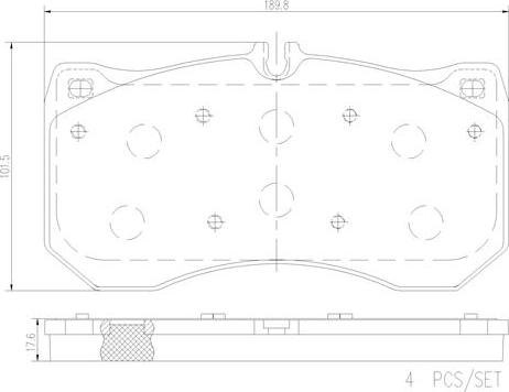 Brembo P85175N - Set placute frana,frana disc aaoparts.ro