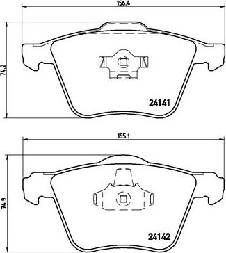 Brembo P 86 018 - Set placute frana,frana disc aaoparts.ro