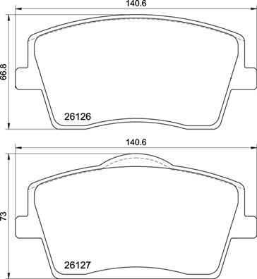 Brembo P 86 031 - Set placute frana,frana disc aaoparts.ro