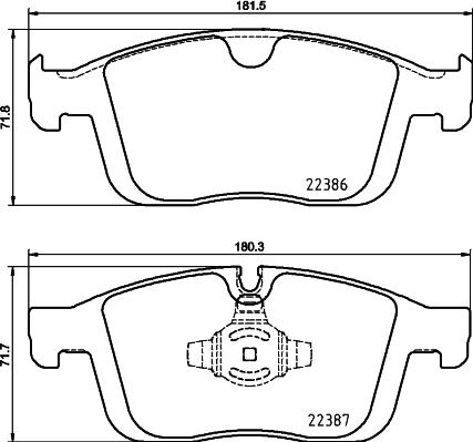 Brembo P 86 026 - Set placute frana,frana disc aaoparts.ro