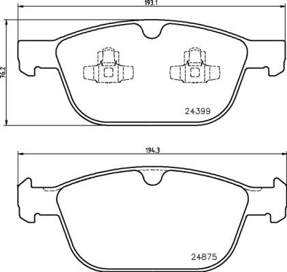 Brembo P 86 023 - Set placute frana,frana disc aaoparts.ro