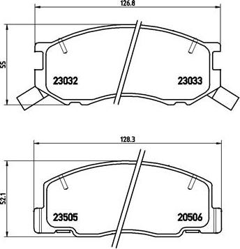 BOSCH 0 986 AB2 061 - Set placute frana,frana disc aaoparts.ro