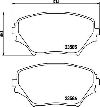 Brembo P 83 055 - Set placute frana,frana disc aaoparts.ro