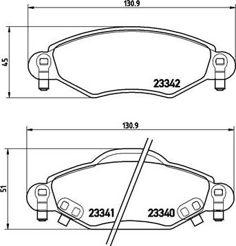 Brembo P 83 053 - Set placute frana,frana disc aaoparts.ro