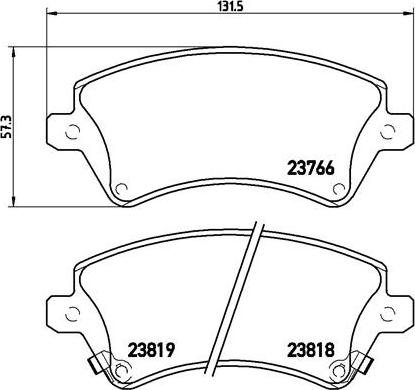 Brembo P 83 064 - Set placute frana,frana disc aaoparts.ro