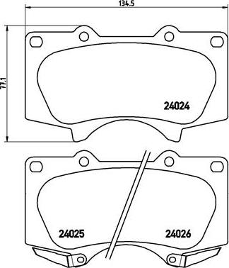 Brembo P 83 066 - Set placute frana,frana disc aaoparts.ro
