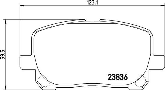 Brembo P 83 061 - Set placute frana,frana disc aaoparts.ro