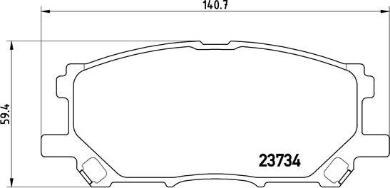 Brembo P 83 067 - Set placute frana,frana disc aaoparts.ro