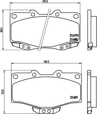 Brembo P 83 009 - Set placute frana,frana disc aaoparts.ro