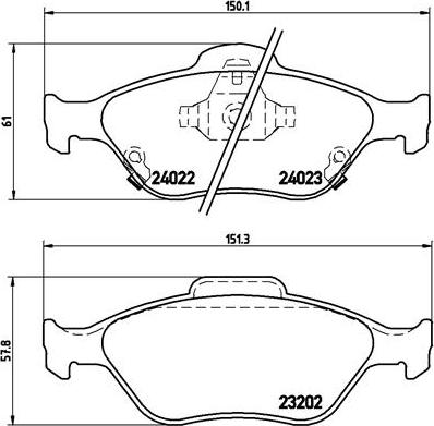 Brembo P 83 085 - Set placute frana,frana disc aaoparts.ro