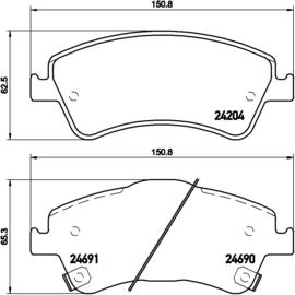 Brembo P 83 081 - Set placute frana,frana disc aaoparts.ro