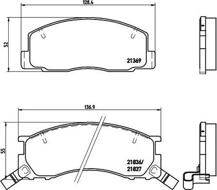 Brembo P 83 029 - Set placute frana,frana disc aaoparts.ro