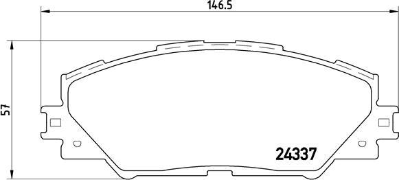 Brembo P 83 071 - Set placute frana,frana disc aaoparts.ro