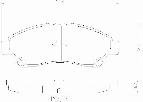 Brembo P83191N - Set placute frana,frana disc aaoparts.ro