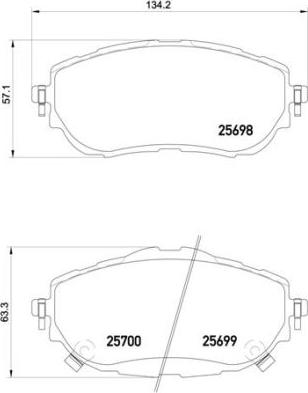 Brembo P 83 150 - Set placute frana,frana disc aaoparts.ro