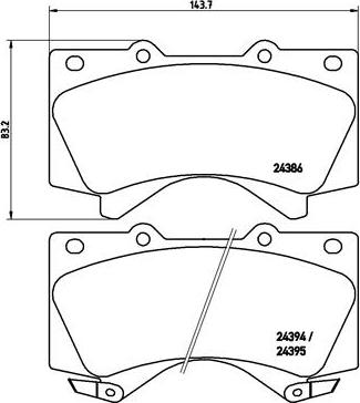 Brembo P 83 107 - Set placute frana,frana disc aaoparts.ro