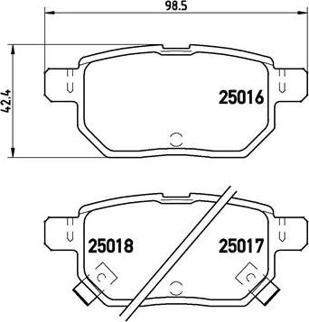 Brembo P 83 133 - Set placute frana,frana disc aaoparts.ro