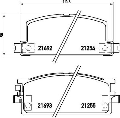 Brembo P 34 001 - Set placute frana,frana disc aaoparts.ro