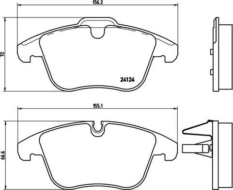 Brembo P 36 022 - Set placute frana,frana disc aaoparts.ro