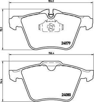 Brembo P 36 027 - Set placute frana,frana disc aaoparts.ro