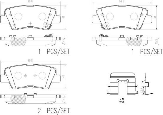 Brembo P30094N - Set placute frana,frana disc aaoparts.ro