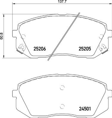 Brembo P 30 093 - Set placute frana,frana disc aaoparts.ro