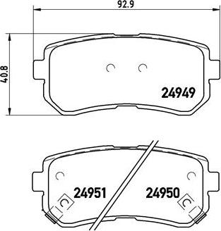 Brembo P 30 046 - Set placute frana,frana disc aaoparts.ro